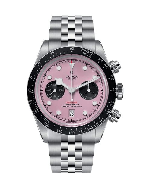 chrono pink tudor|tudor chrono pink dial.